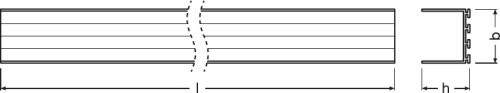 ledvance Ledstrip profile 26mm x 26mm u surface