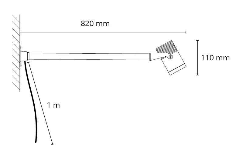sg armaturen Floodlight hovden sign 12w 3000k gr