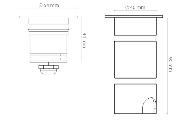 sg armaturen Gårdsarmatur luna deco opal 3w 3000 k