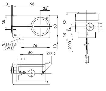 trafag Termostaatti rajoitin trafag ms350sr +70+350c kapil2m ip54
