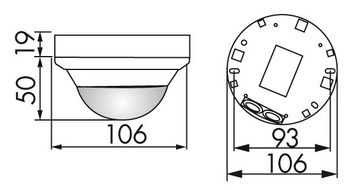luxomat Presence indicator pd4-m-2c-ap 360d wh