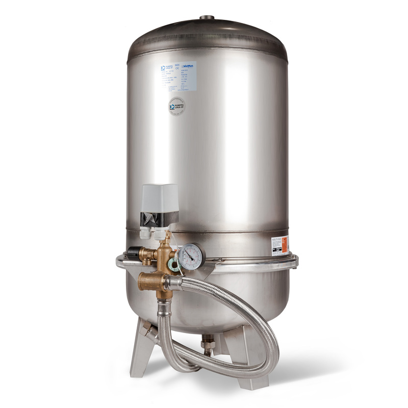pumppulohja Reservoir elementcomplete 120l/6 bar ss