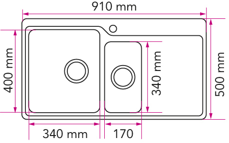 stala Keittiöallas stala neo n4017-91l monoreuna-allas