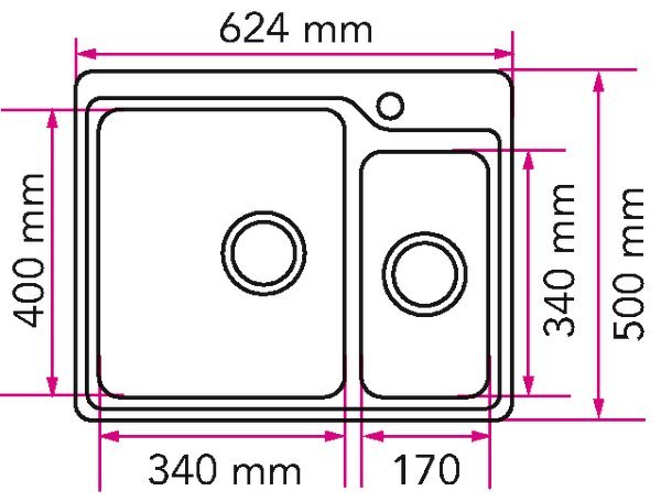 stala Keittiöallas stala neo n4017-63l monoreuna-allas