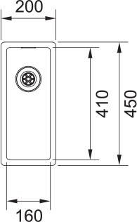 franke Diskbänk franke box bxx 210/110-16