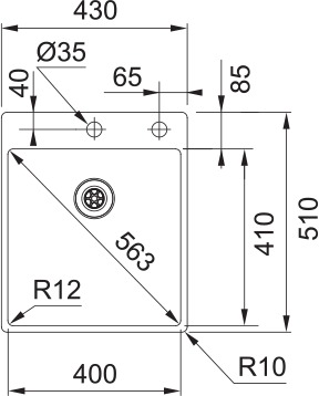 franke Diskbänk franke box bxx 210-40 tl