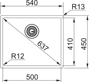 franke Diskbänk franke box bxx 210/110-50