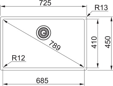 franke Diskbänk franke box bxx 210/110-68