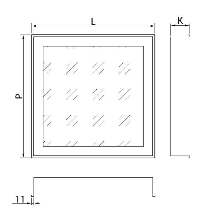 airam Puhdastilavalaisin 600x600 ip65 54w/930 da2 glo