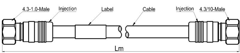 naficon Färdig kabel 4.3-10m - 4.3.10m 7m