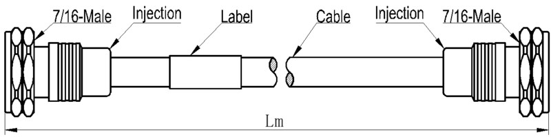 naficon Färdig kabel 7/16m - 7/16m 10m