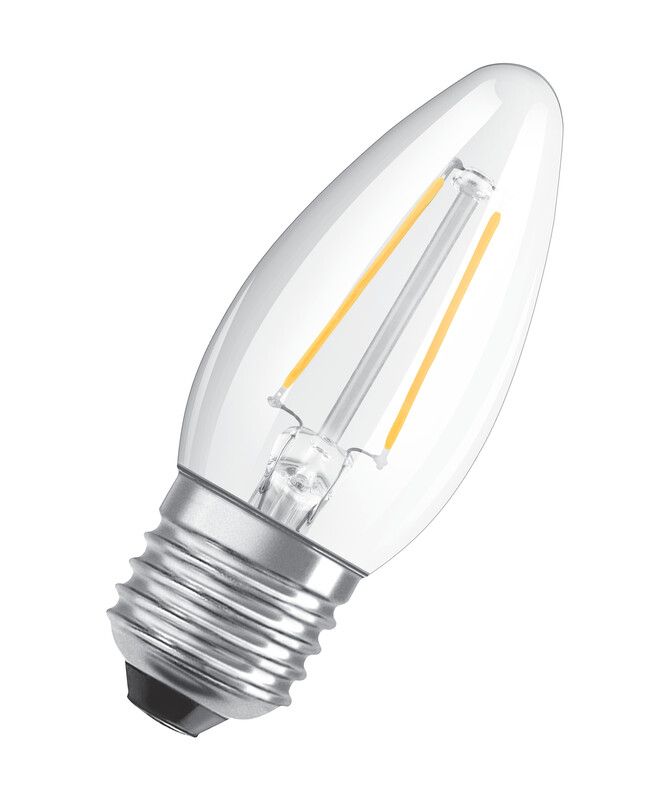 osram Candle lamp parathom classic b clb 4,8w/827 470lm e27 dim cl