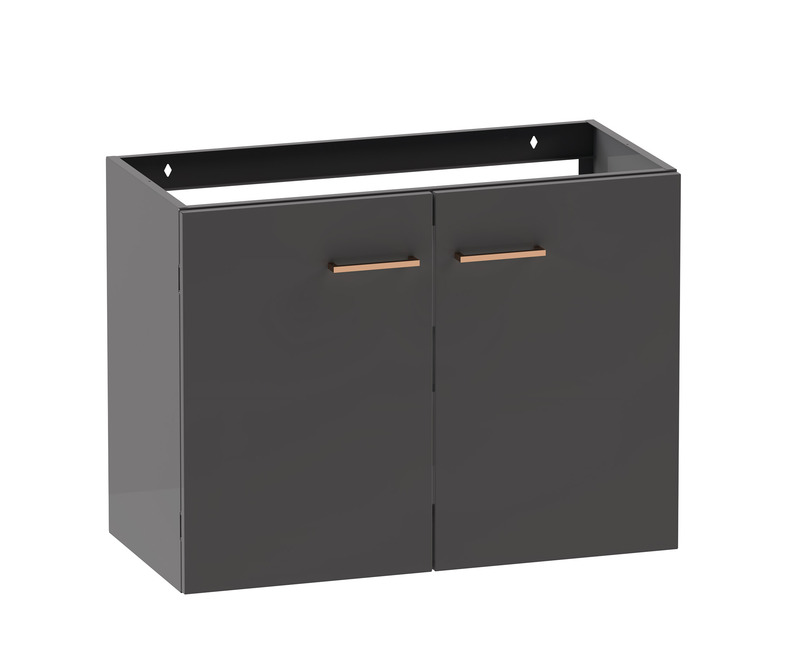polaria Basin cabinet stila 800 grey wash basin cabinet