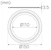 hide-a-lite Mechanical accessories cover ring echo s 150 110 wh.