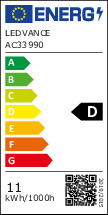 ledvance Vakiolamppu superior cla 11w/927 1521lm e27 dim fr