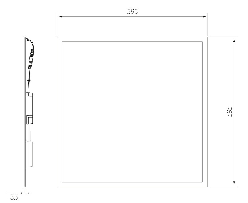 airam Modularmatur plata ip20 40w/830 4100lm pso wh