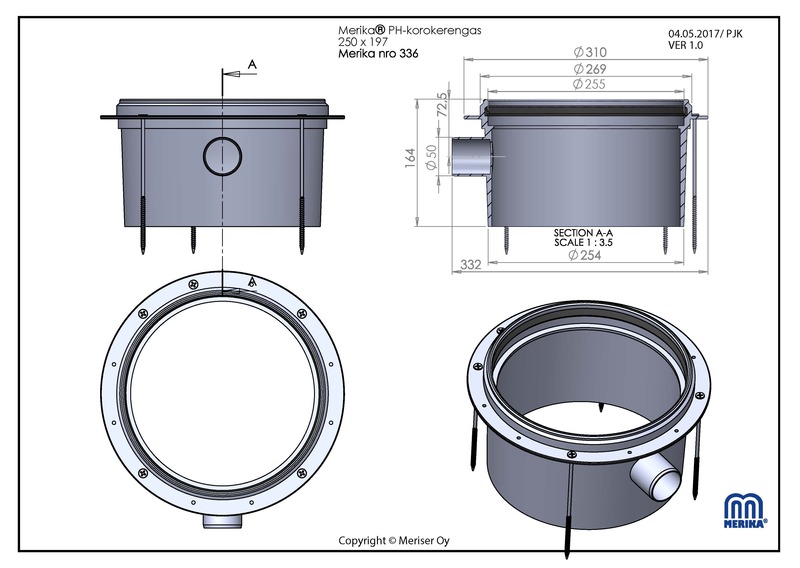 merika Förhöjningsring merika 250x197 50mm 336