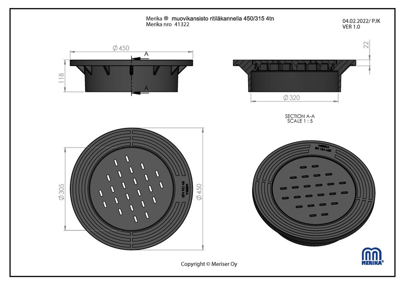 merika Plastic cover merika 450/315 grid cover
