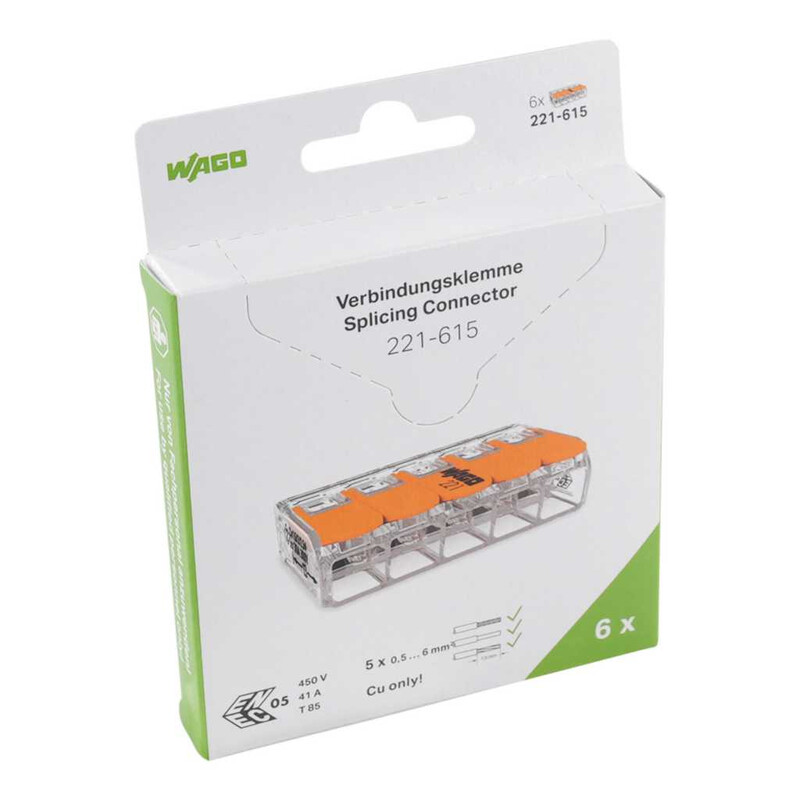 wago Toppkontakt 5-pole, 0.5-6mm2, blister (6)