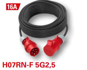 CORD EXTENSION SET ONNLINE 16A 400V 6H IP44 20M