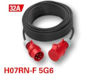 CORD EXTENSION SET ONNLINE 32A 400V 6H IP44 10M
