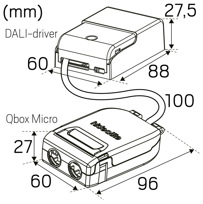 hide-a-lite Electronic ballast ip20 120ma-350ma 14w da2/push
