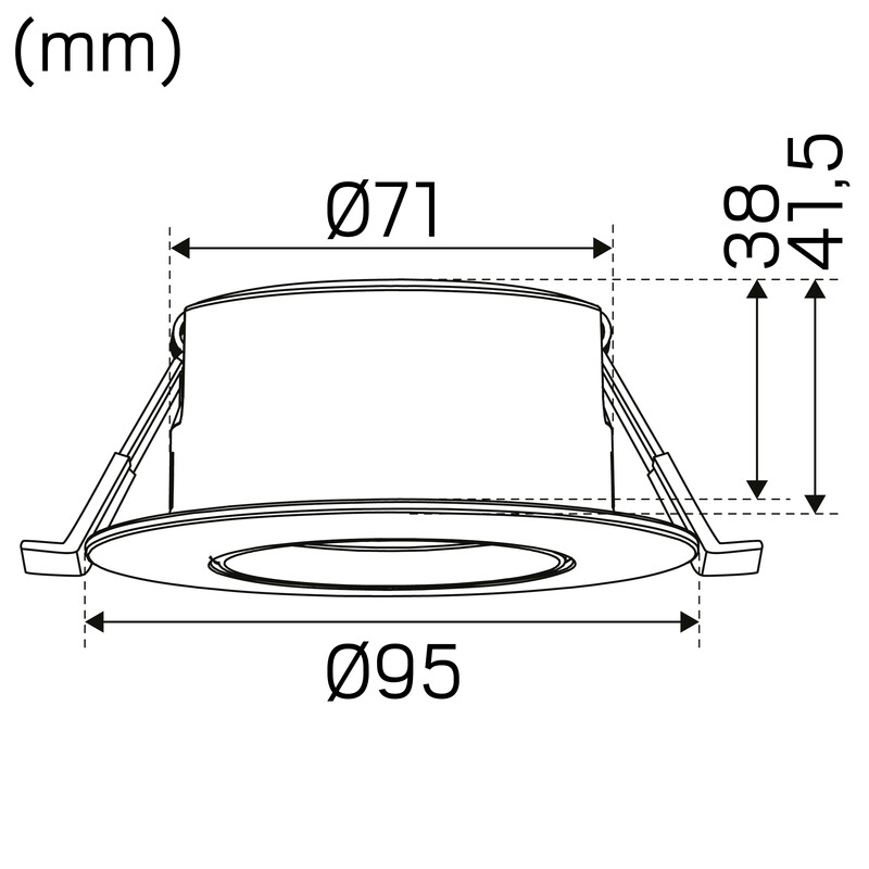 hide-a-lite Downlight comfort g4 quick iso tilt ip44 650lm 7,5w 927 da2