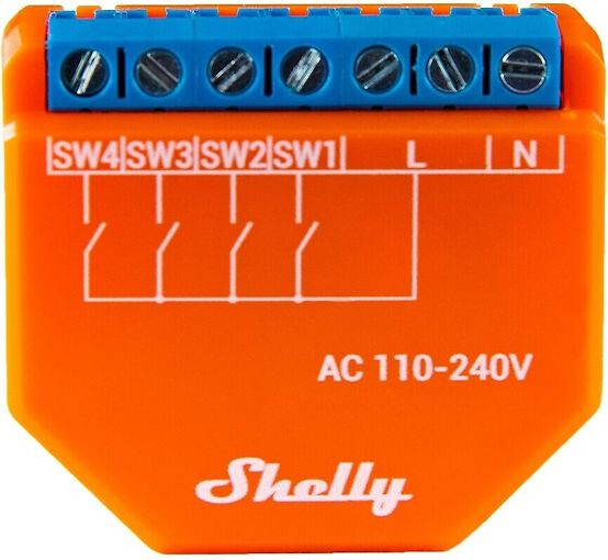 shelly Ohjausyksikkö shelly plus i4, 4-k 230v wifi