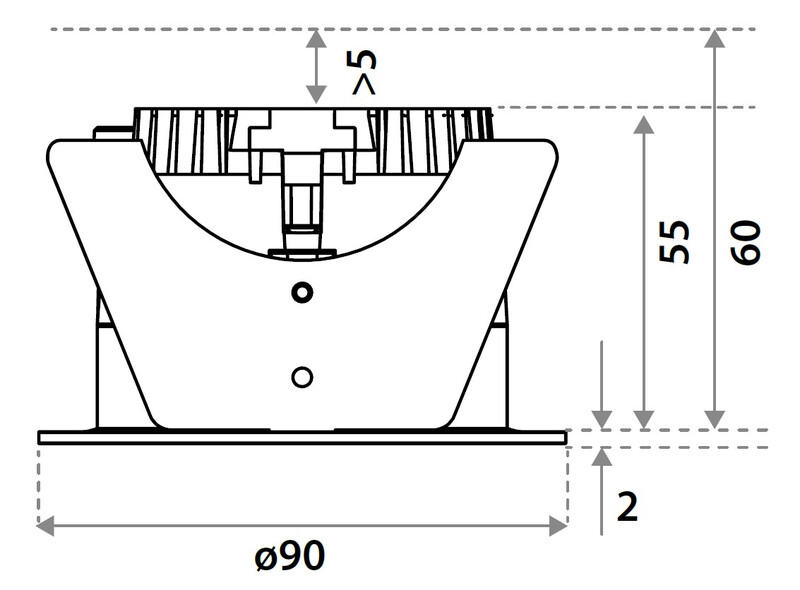 illuxtron Tunnistinvalaisin linea sensor 75 hv 600lm 4k 80ast mu