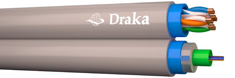 DATAKABEL HYBRID DRAKAHYB CAT6U/UTP+4BBXS F8Eca