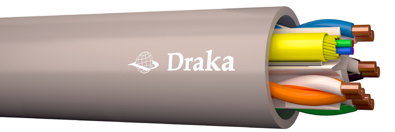 TIETOVERKKOKAAPELI CAT6 DRAKA DRAKAHYBRID C6 U/UTP+4xBBXS