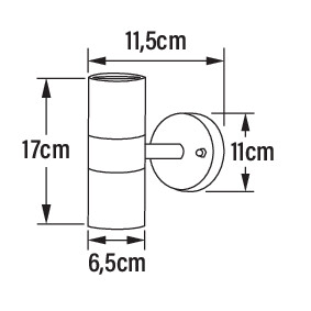 konstsmide Seinävalaisin ulko modena 7535-750 ip44 2x4w mu