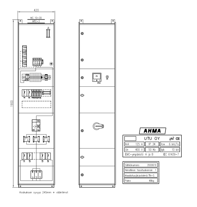 utu Cable cabinet e-mobility ahma lky12604