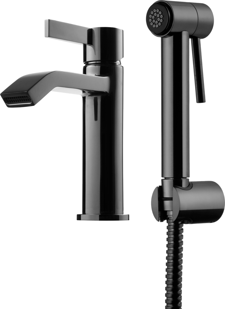 BASIN FAUCET TAPWELL ARM069 BLACK CHROME BIDÉ