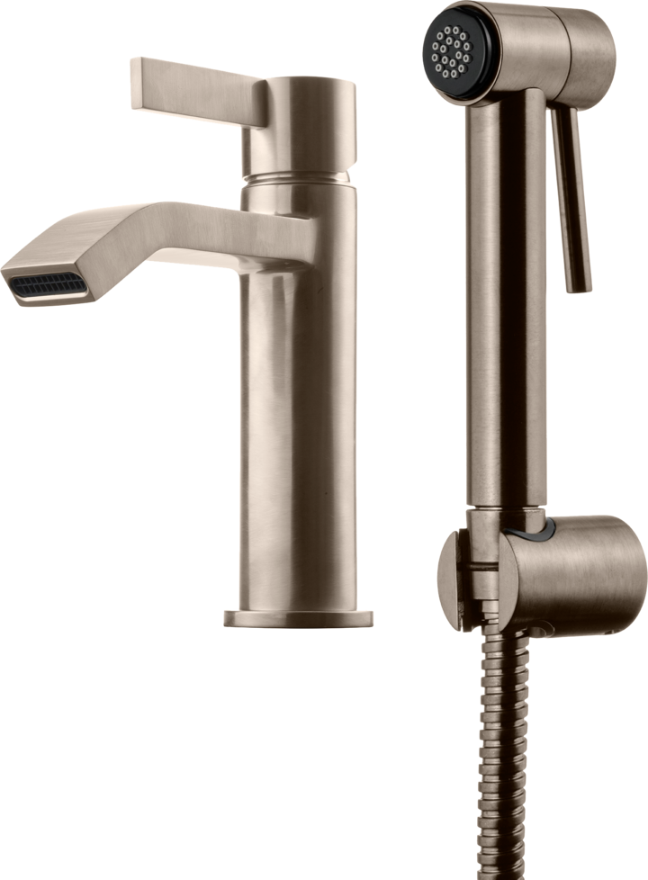 BASIN FAUCET TAPWELL ARM069 BRUSHED NICKEL BIDÉ