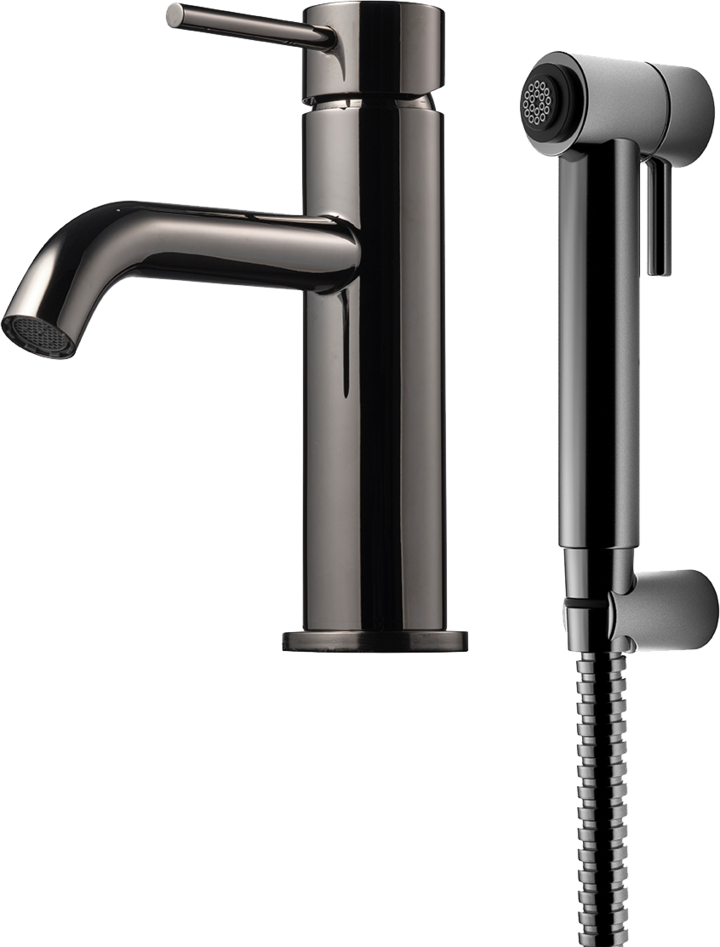PESUALLASHANA TAPWELL EVM069 BLACK CHROME BIDÉ