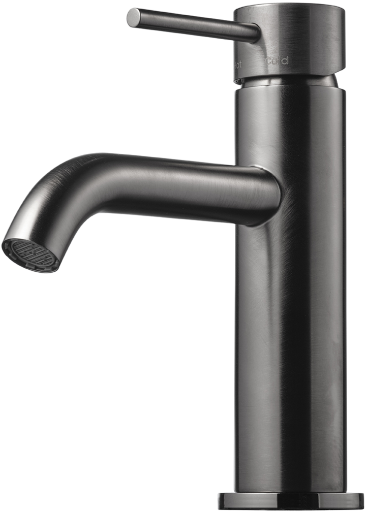 BASIN FAUCET TAPWELL EVM072 BRUSHED BLACK CHROME