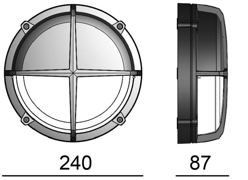 defa lighting Seinävalaisin ulko neptune vr 2 001 ip65 352 4k v