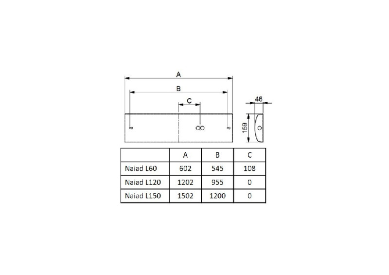 exaktor Universalarmatur naiad l150 5500lm 840 o