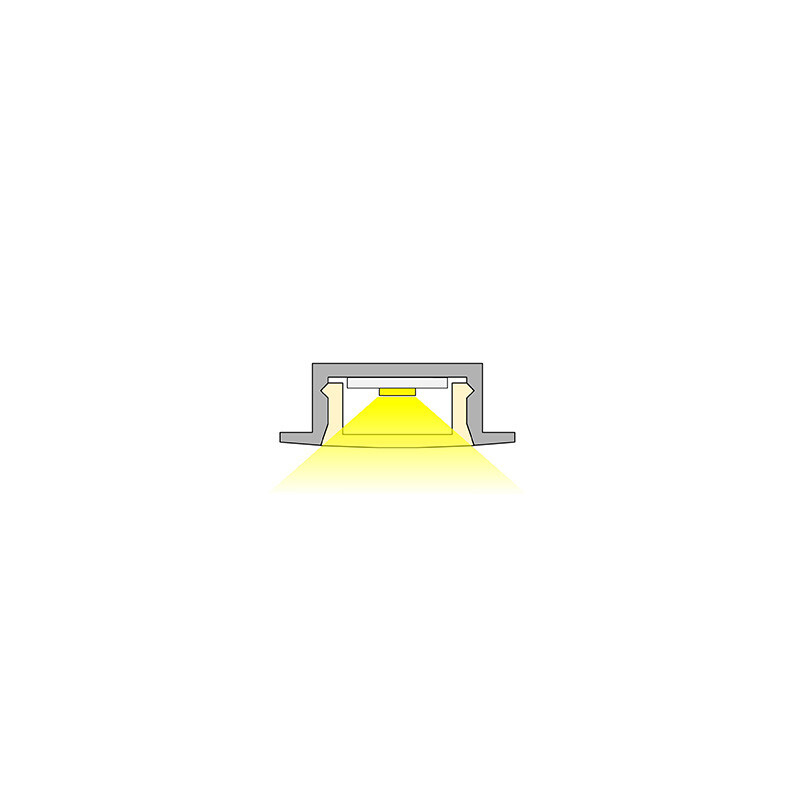 limente Led strip inser 23,5x8,5x2000 alu