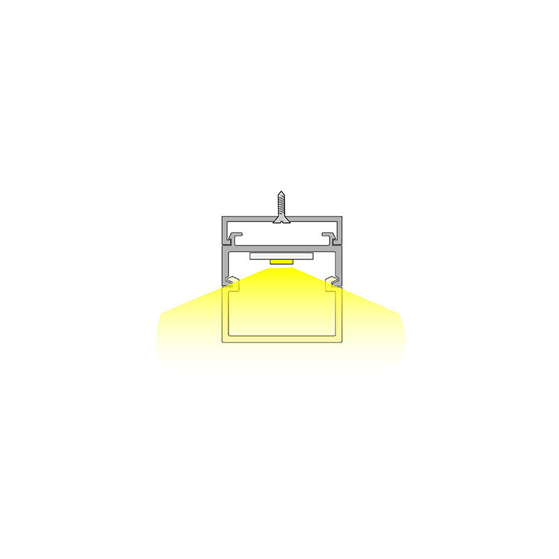 limente Led-ljusslinga decker 19,1x20x2000 alu