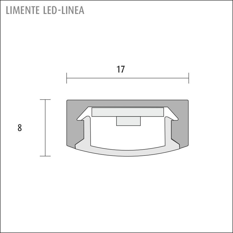 limente Led-ljusslinga linea 200 17x8x200 val