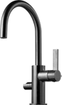 KITCHEN MIXER TAPWELL ARM384 BRUSHED BLACK CHROME