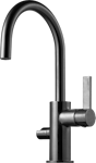KITCHEN MIXER TAPWELL ARM384 BRUSHED BLACK CHROME