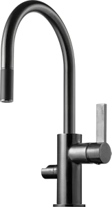 tapwell Kitchen mixer tapwell arm385 brushed black chrome