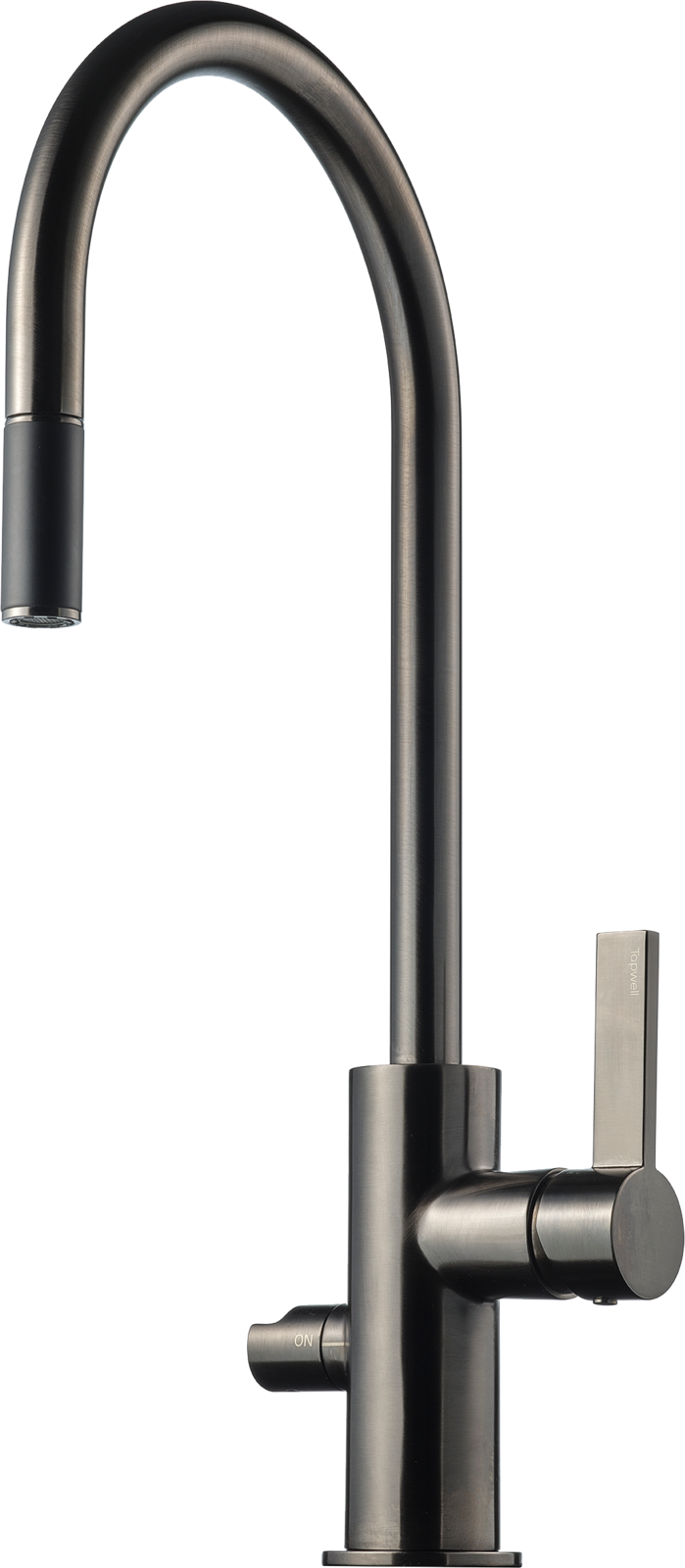 KITCHEN MIXER TAPWELL ARM885 BRUSHED BLACK CHROME