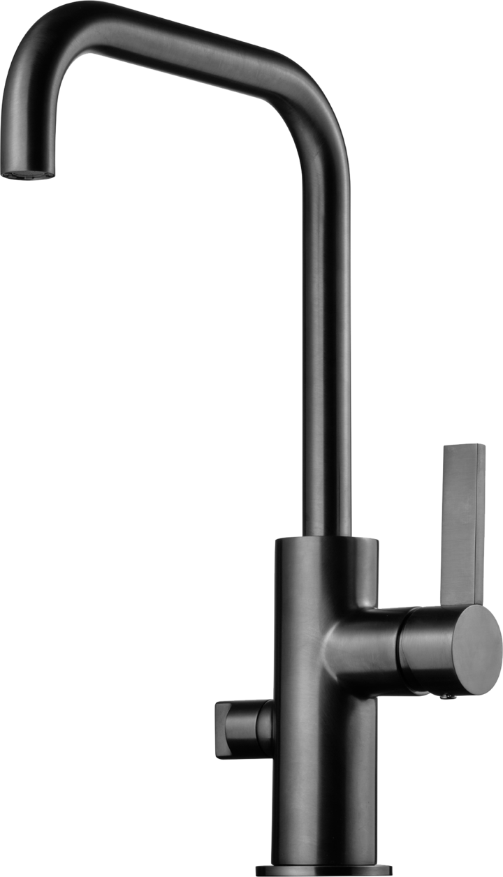 KITCHEN MIXER TAPWELL ARM984 BRUSHED BLACK CHROME