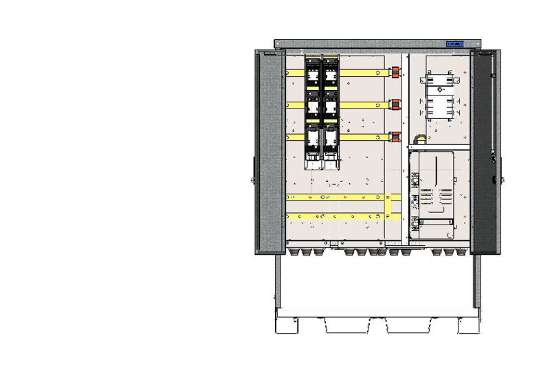 vohek Main centre for worksite tpk 400c22 400a ip44 fe/al