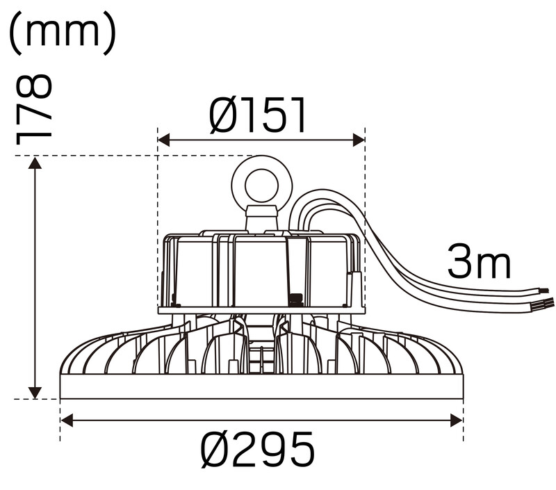 hide-a-lite Höghöjdsarmatur highlite ip65 29000lm 200w 840 60 da2
