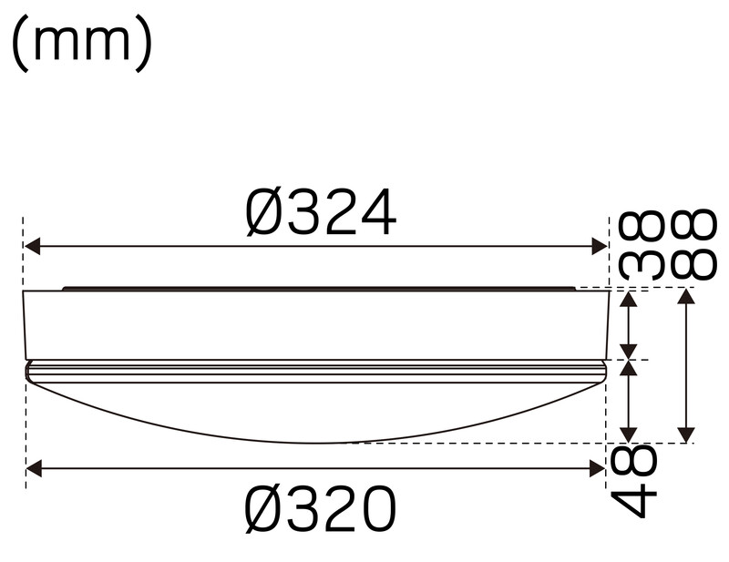hide-a-lite Pinta-as.valaisin moon basic ip44 ik04 e27 320mm wh